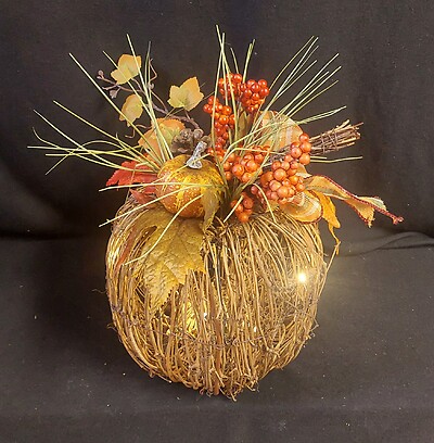AF Light Up Grapevine Pumpkin Design 2