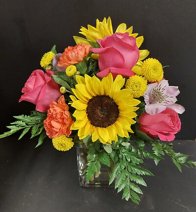 AF Bright Sunset Sunflower Bouquet