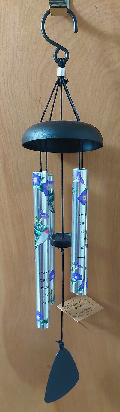 AF 21&quot; Hummingbird Chime, Think of You
