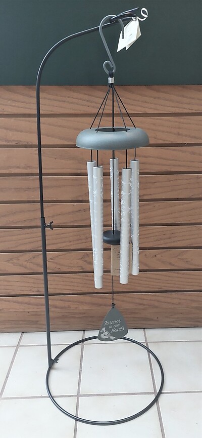 AF 30&quot; Matte Silver Chime - Forever in our hearts (Chime Only)